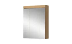 Badezimmerspiegelschrank SCHLOONSEE, Breite 60cm, 3 Spiegeltüren, 9 Fächer, 6 Einlegeböden in verschiedenen Farben erhältlich, Badmöbel, Spiegel, Badschrank, Bad Schloonsee