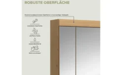 Badezimmerspiegelschrank SCHLOONSEE, Breite 60cm, 3 Spiegeltüren, 9 Fächer, 6 Einlegeböden in verschiedenen Farben erhältlich, Badmöbel, Spiegel, Badschrank, Bad Schloonsee