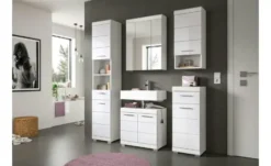 Badezimmerspiegelschrank SCHLOONSEE, Breite 60cm, 3 Spiegeltüren, 9 Fächer, 6 Einlegeböden in verschiedenen Farben erhältlich, Badmöbel, Spiegel, Badschrank, Bad Schloonsee