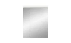Badezimmerspiegelschrank SCHLOONSEE, Breite 60cm, 3 Spiegeltüren, 9 Fächer, 6 Einlegeböden in verschiedenen Farben erhältlich, Badmöbel, Spiegel, Badschrank, Bad Schloonsee