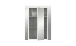 Badezimmerspiegelschrank SCHLOONSEE, Breite 60cm, 3 Spiegeltüren, 9 Fächer, 6 Einlegeböden in verschiedenen Farben erhältlich, Badmöbel, Spiegel, Badschrank, Bad Schloonsee