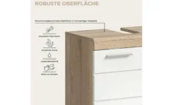 Badmöbel-Set SCHLOONSEE, 4 teilig, bestehend aus: Hochschrank, WBU, Spiegelschrank, Waschmaschinenumbauschrank Schloonsee