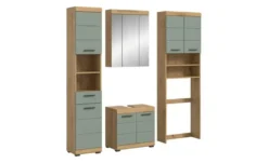Badmöbel-Set SCHLOONSEE, 4 teilig, bestehend aus: Hochschrank, WBU, Spiegelschrank, Waschmaschinenumbauschrank Schloonsee