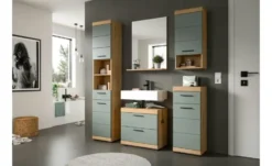 Badspiegel SCHLOONSEE, Breite 60cm, 1 Ablageboden, hochwertiges Spiegelglas in verschiedenen Farben erhältlich, Badmöbel, Spiegel, Badezimmer Schloonsee
