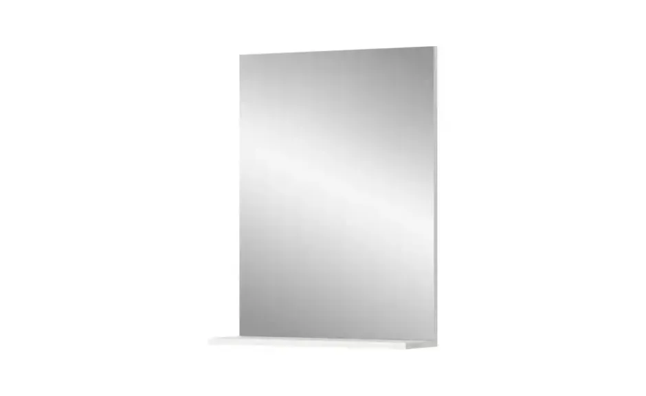Badspiegel SCHLOONSEE, Breite 60cm, 1 Ablageboden, hochwertiges Spiegelglas in verschiedenen Farben erhältlich, Badmöbel, Spiegel, Badezimmer Schloonsee