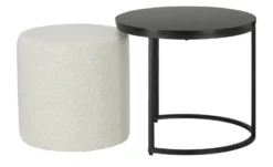 Beistelltisch-Hocker-Set