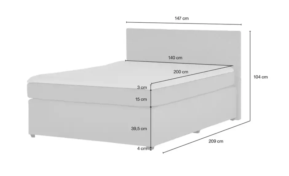 Boxspringbett Kety