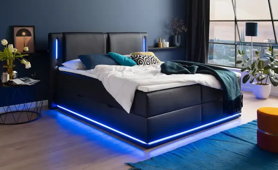 Boxspringbett mit Stauraum Lumino