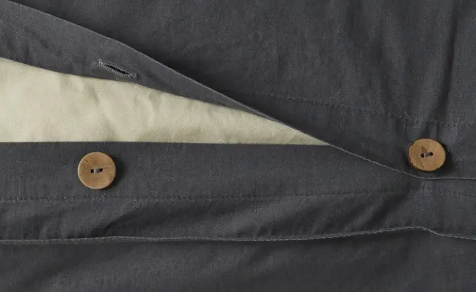 Como Green Baumwoll-Bettwäsche Stone Washed