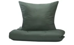 Como Green Satin Bettwäsche Uni