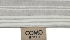Como Green Satin Wende-Bettwäsche Calm Stripes