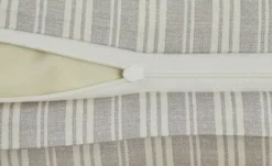 Como Green Satin Wende-Bettwäsche Calm Stripes