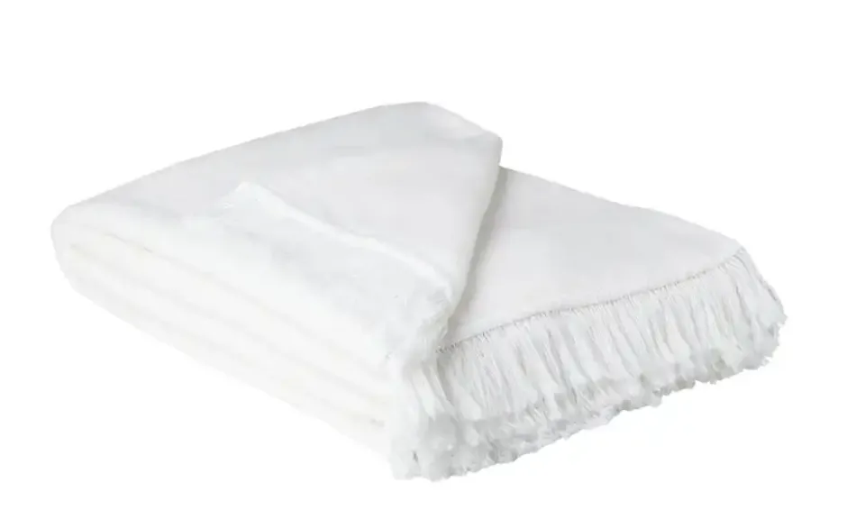 como Kuscheldecke mit Fransen Sophia