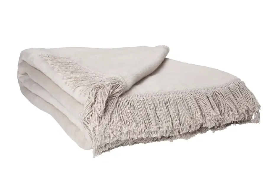 como Kuscheldecke mit Fransen Sophia