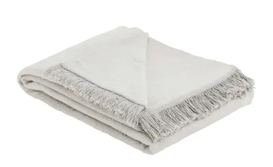 como Kuscheldecke mit Fransen Sophia