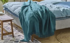 como Kuscheldecke mit Fransen Sophia