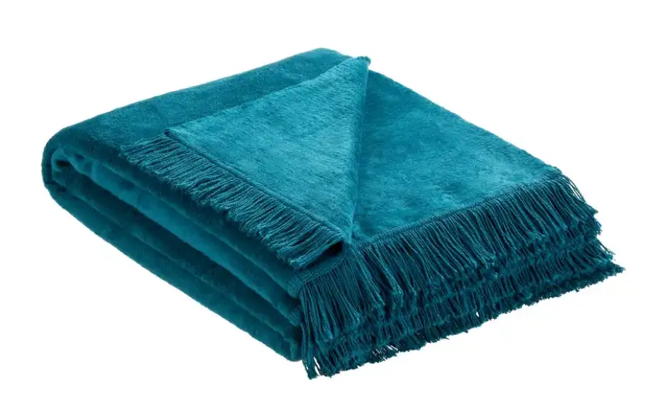 como Kuscheldecke mit Fransen Sophia