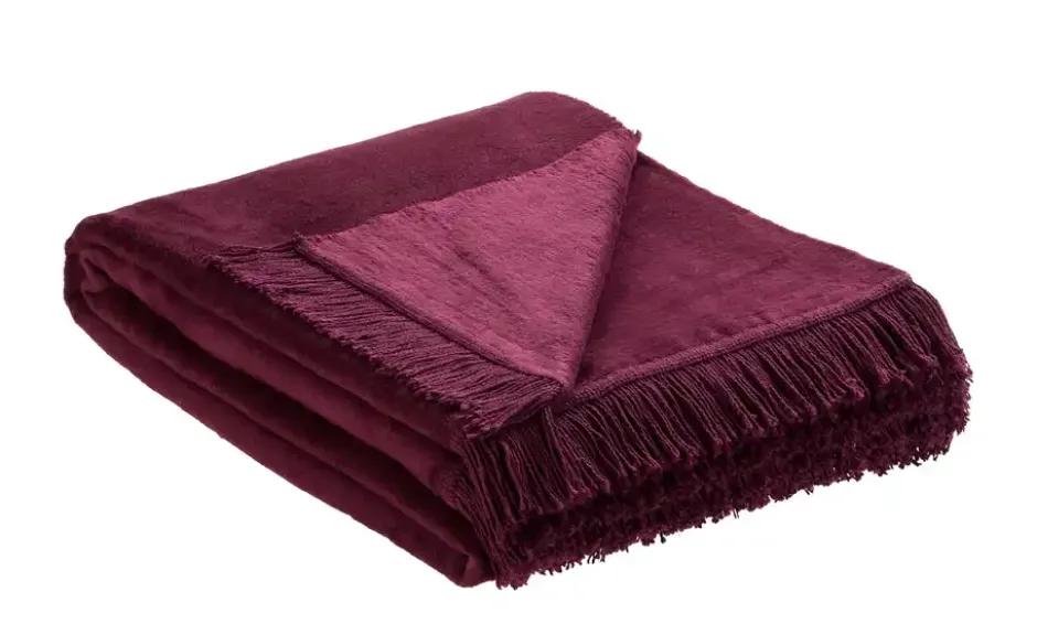 como Kuscheldecke mit Fransen Sophia