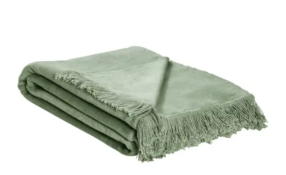 como Kuscheldecke mit Fransen Sophia