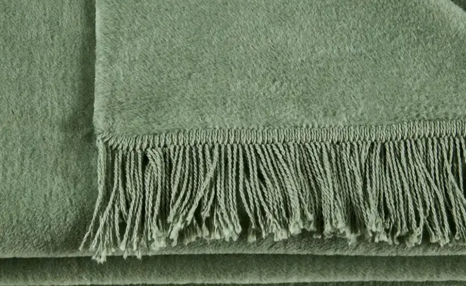 como Kuscheldecke mit Fransen Sophia