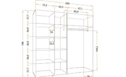 Drehtürenschrank Bari