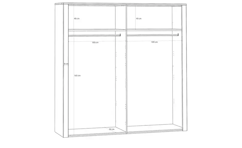 Drehtürenschrank Bohol