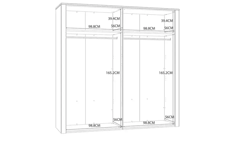 Drehtürenschrank Bohol