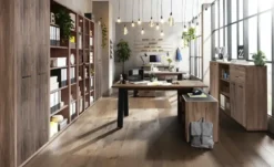 Eckschreibtisch mit Sideboard Donez
