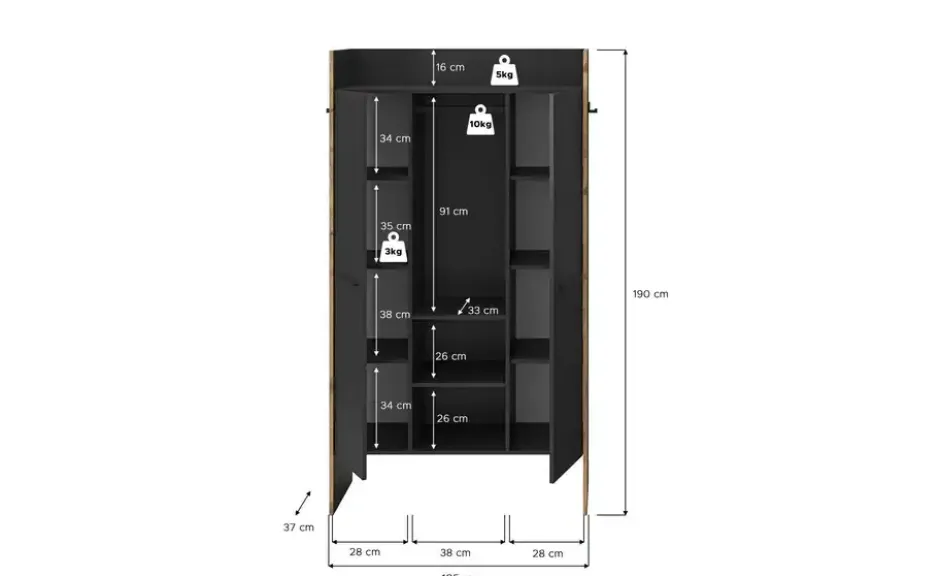 Garderobenschrank Bueno