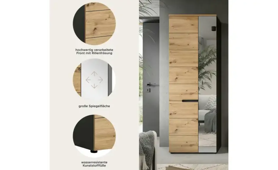 Garderobenschrank Canu