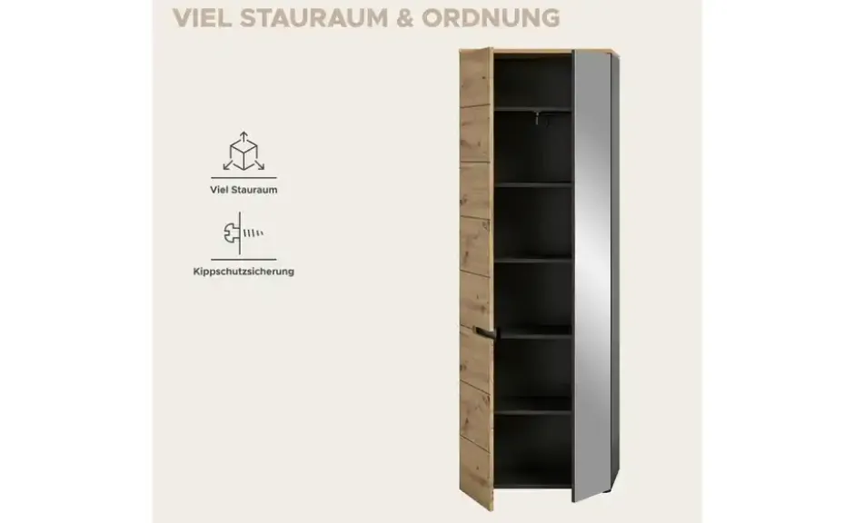 Garderobenschrank Canu