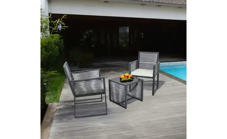 Gartenmöbel 3er-Set