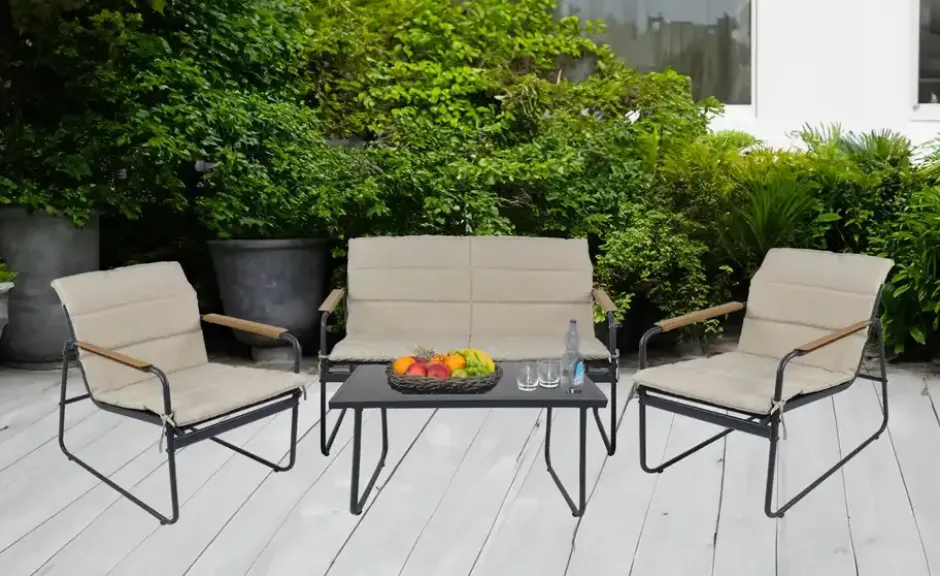 Gartenmöbel 4er-Set