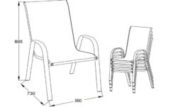 Gartenstuhl 4er-Set