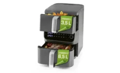 GourmetMaxx Doppelkammer Heißluftfritteuse 16404