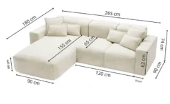 GrainGold Ecksofa Leni