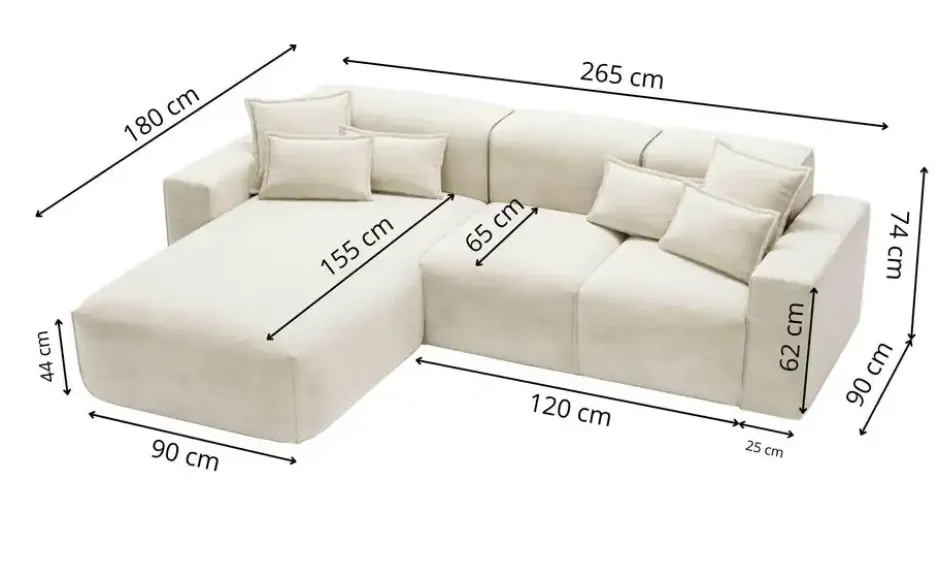 GrainGold Ecksofa Leni