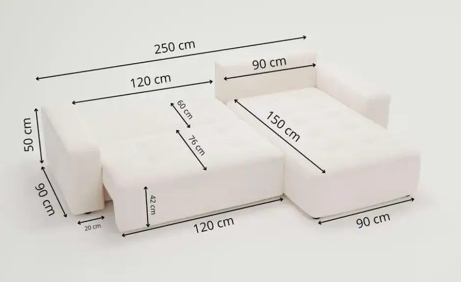 GrainGold Ecksofa Portland