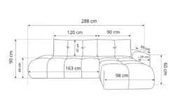 GrainGold Ecksofa Sile