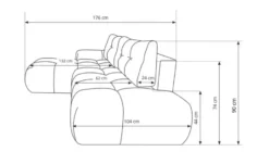 GrainGold Ecksofa Sile