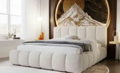 GrainGold Polsterbett Cloud Bouclé-Stoff