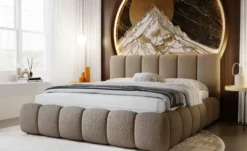 GrainGold Polsterbett Cloud Bouclé-Stoff