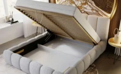 GrainGold Polsterbett Cloud Bouclé-Stoff