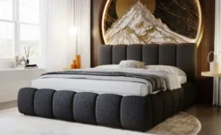 GrainGold Polsterbett Cloud Bouclé-Stoff
