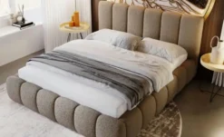 GrainGold Polsterbett Cloud Bouclé-Stoff