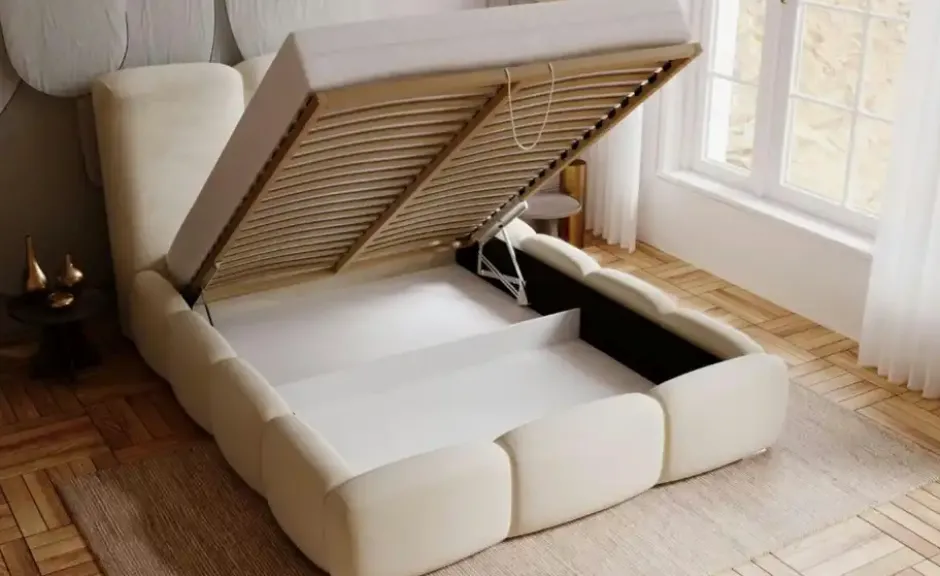 GrainGold Polsterbett .css-bauhey::before{content:'- ';}.css-bauhey::after{content:'- ';}mit Stauraum Bubble