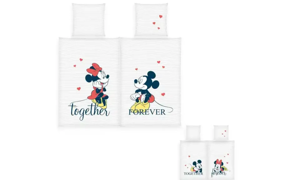 Herding Partner Bettwäsche-Set Mickey & Minnie