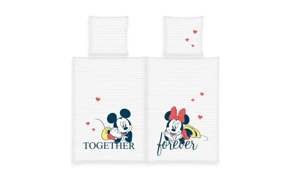 Herding Partner Bettwäsche-Set Mickey & Minnie