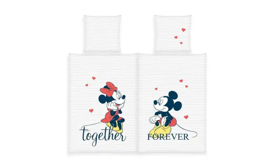 Herding Partner Bettwäsche-Set Mickey & Minnie
