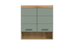 Hängeschrank SCHLOONSEE, Breite 74cm, 2 Türen, 1 offenes Fächer, MDF-Front in verschiedenen Farben erhältlich, Badmöbel, Badschrank, Schrank, Bad Schloonsee